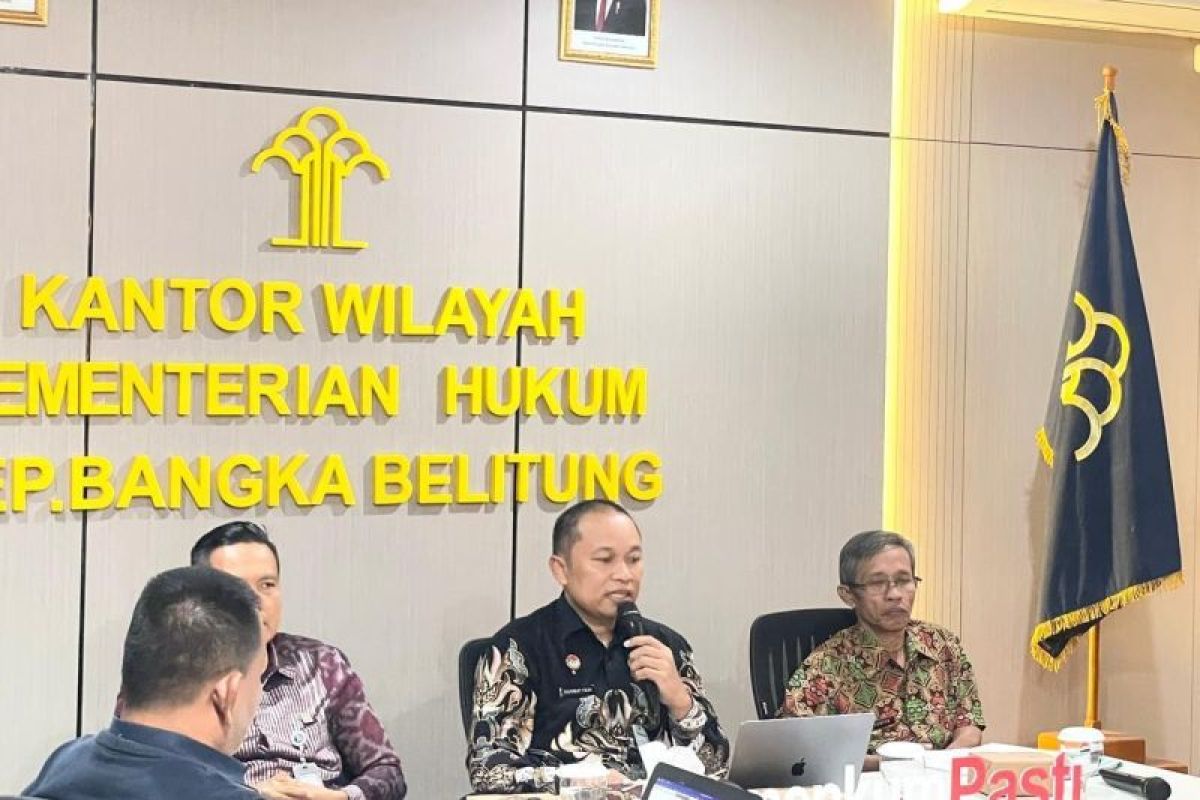 Kemenkum Babel harmonisasi ranperda masyarakat hukum adat Bangka