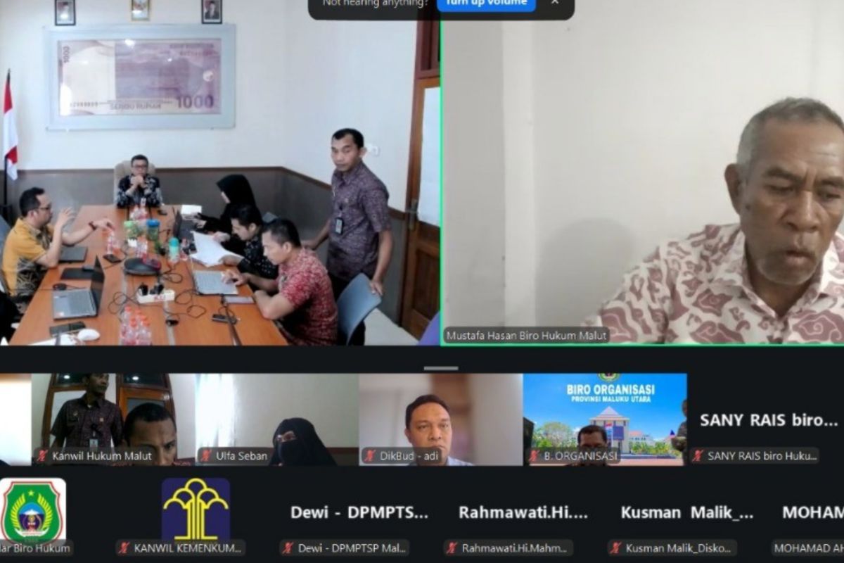 Ranpergub Kemitraan Wajib Usaha Besar dengan Usaha Lokal Malut  diharmonisasi