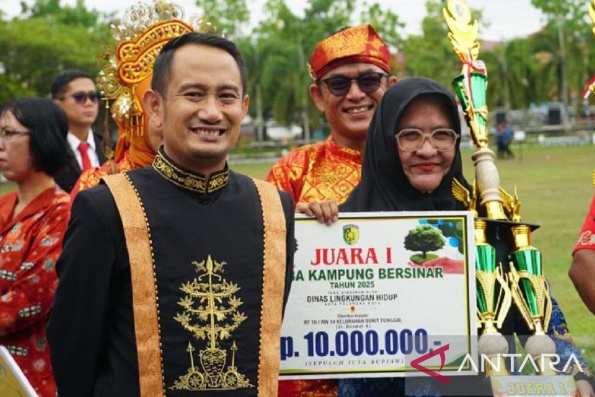Kelurahan Bukit Tunggal Juara 1 Lomba Kampung Bersinar Kota Palangka Raya
