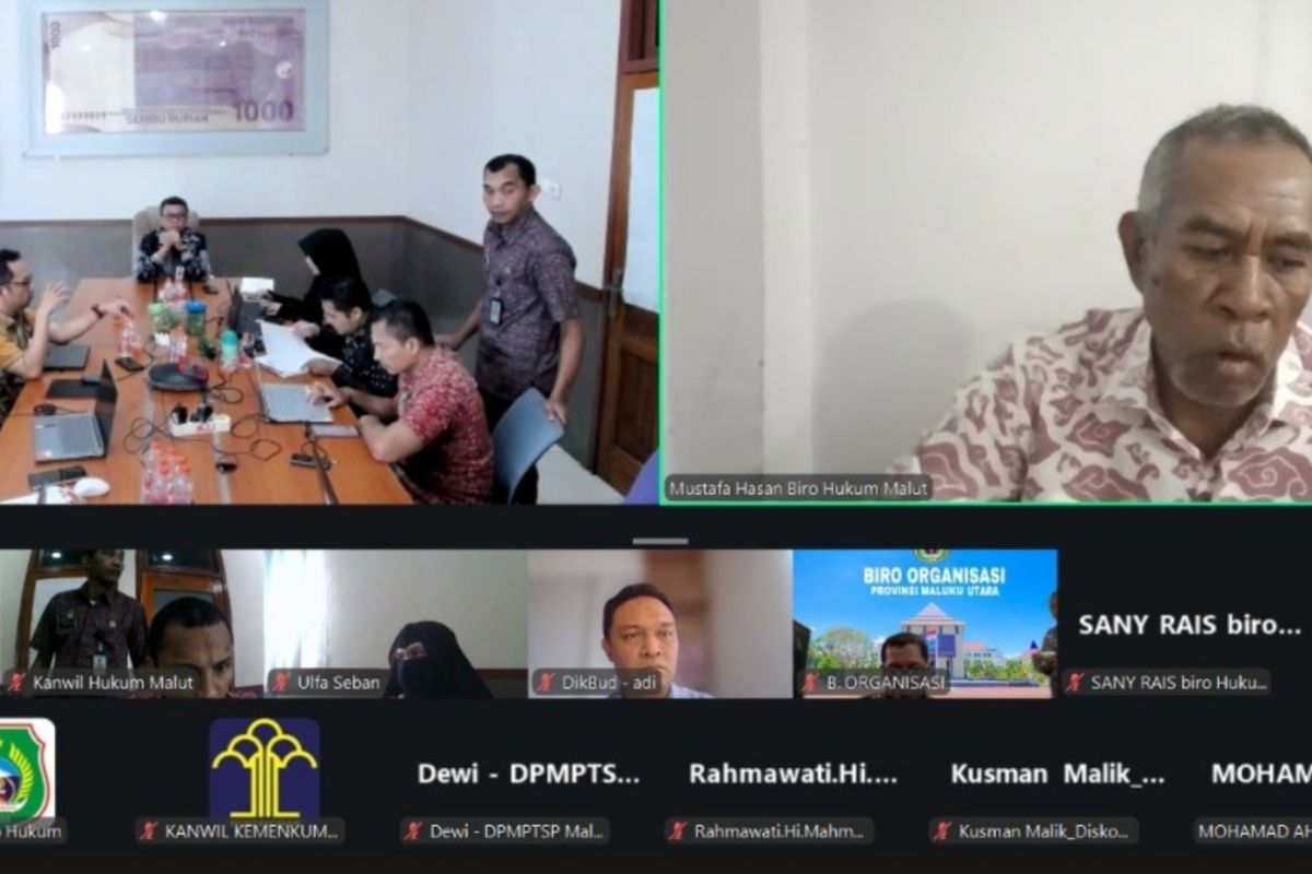 Kemenkum Malut  harmonisasi Ranpergub pengembangan usaha lokal