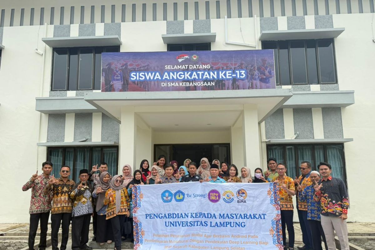 Unila gelar pelatihan penyusunan modul ajar multikultural untuk guru sejarah