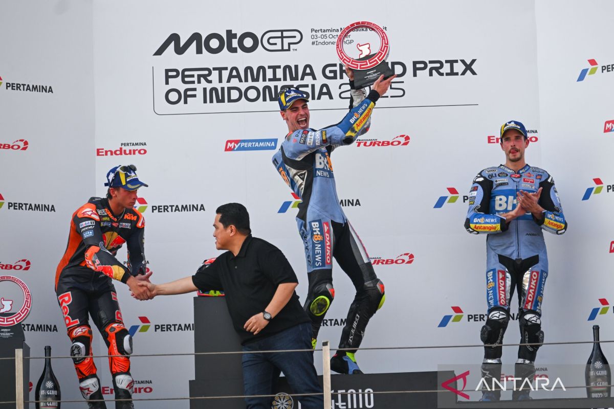 Fermin Aldeguer jadi pembalap termuda kedua yang menangi MotoGP