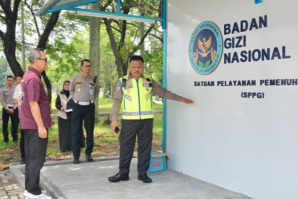 Kakorlantas tinjau langsung SPPG di Pusdik Lantas guna dukung MBG