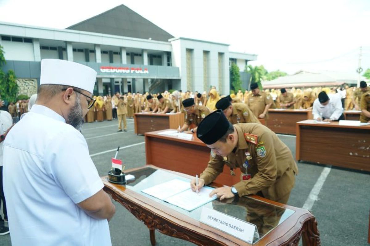 ASN Bengkulu tandatangani pernyataan tidak pungli dan gratifikasi