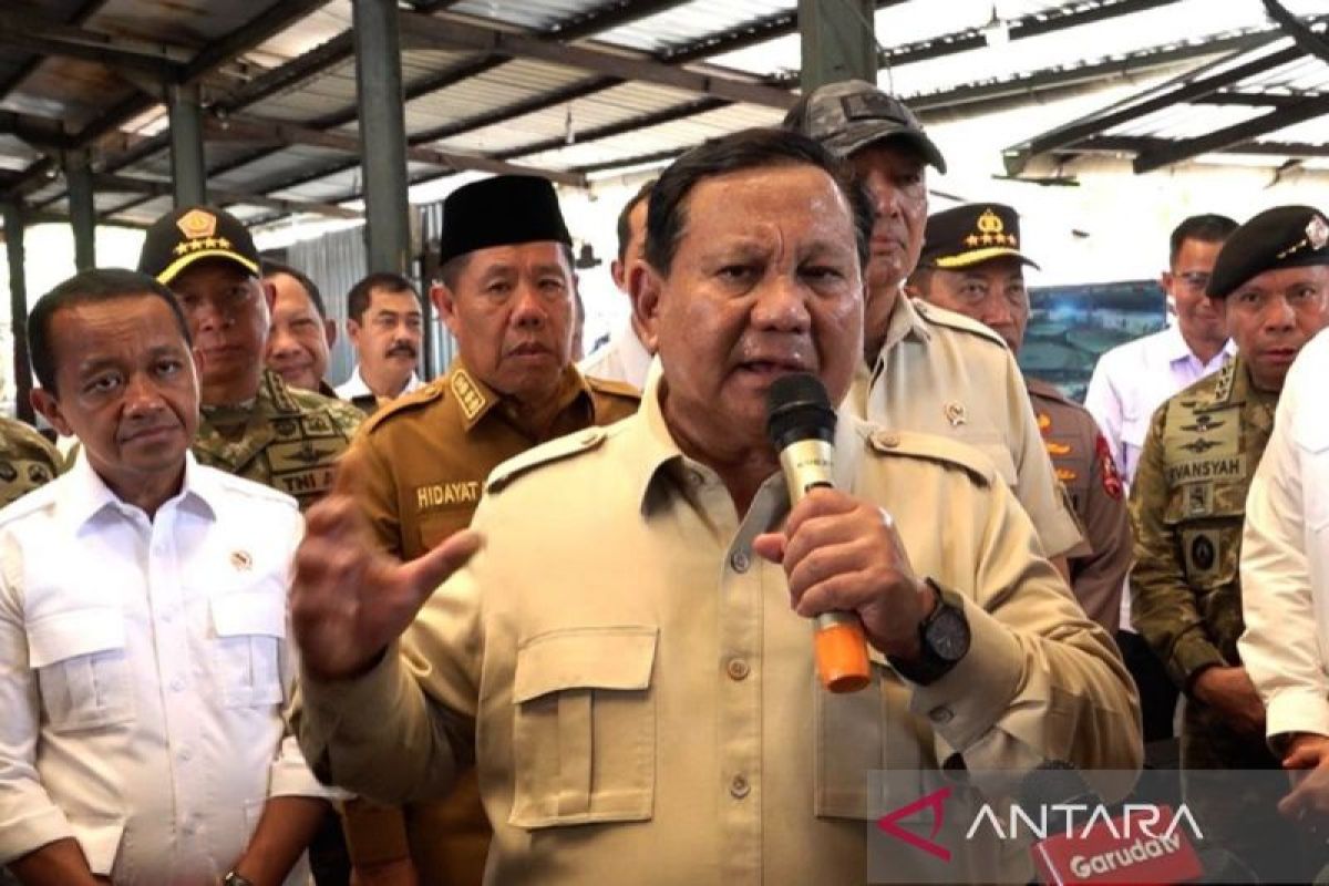 Prabowo: Kerugian negara dari tambang ilegal Babel capai Rp300 triliun