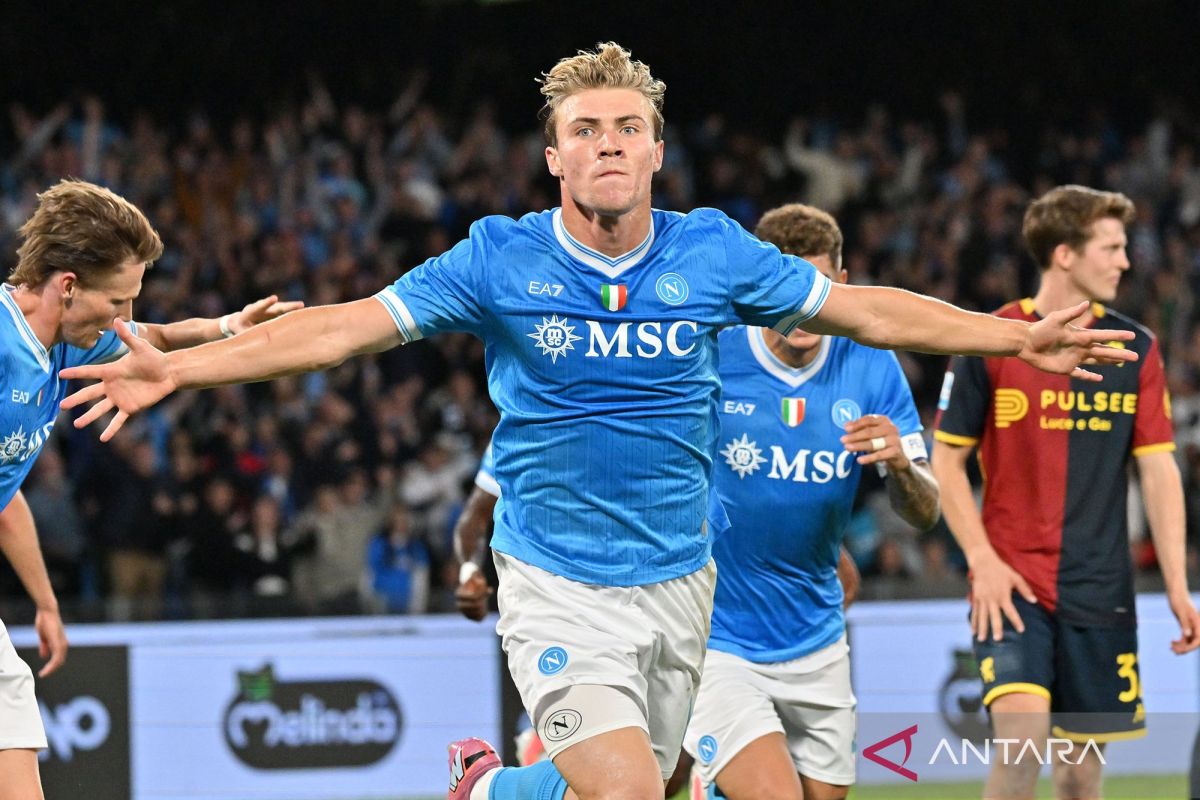 Hasil Liga Italia hingga Napoli ke puncak klasemen usai hajar Atalanta