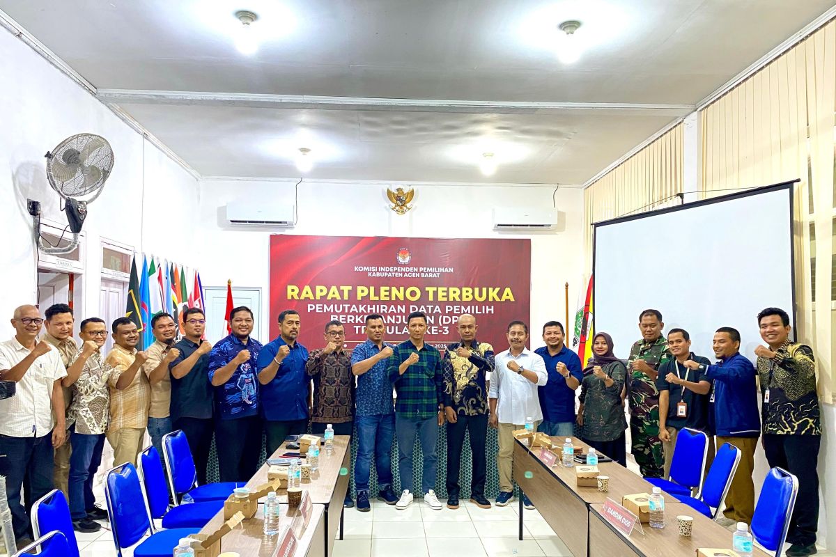 KIP Aceh Barat catat penambahan 149.361 pemilih di triwulan tiga 2025