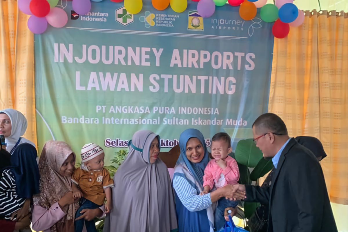 Tekan stunting di Aceh Besar, ini aksi Angkasa Pura SIM