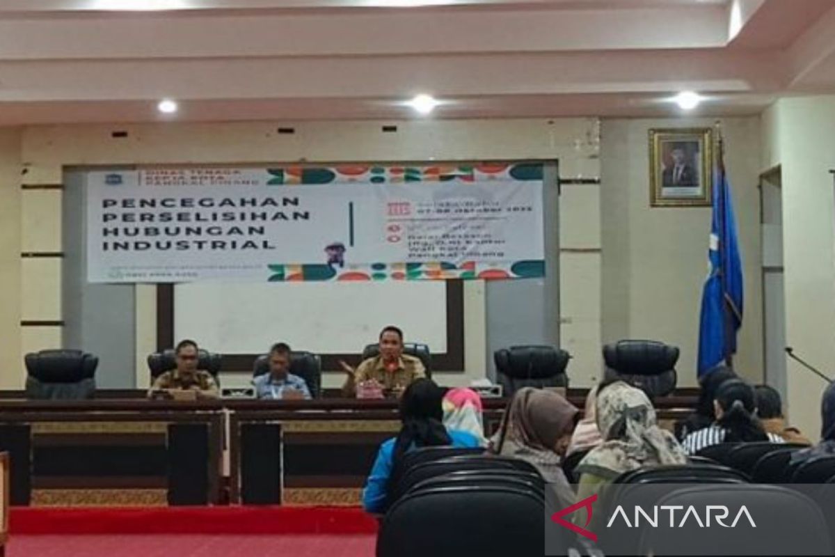 Disnaker Pangkalpinang perkuat sosialisasi cegah perselisihan industri