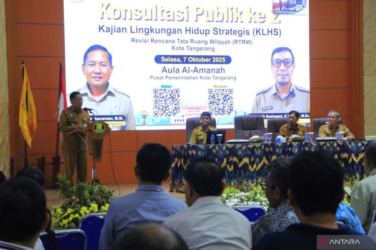 Revisi RTRW kota Tangerang jaga keseimbangan pembangunan dan lingkungan