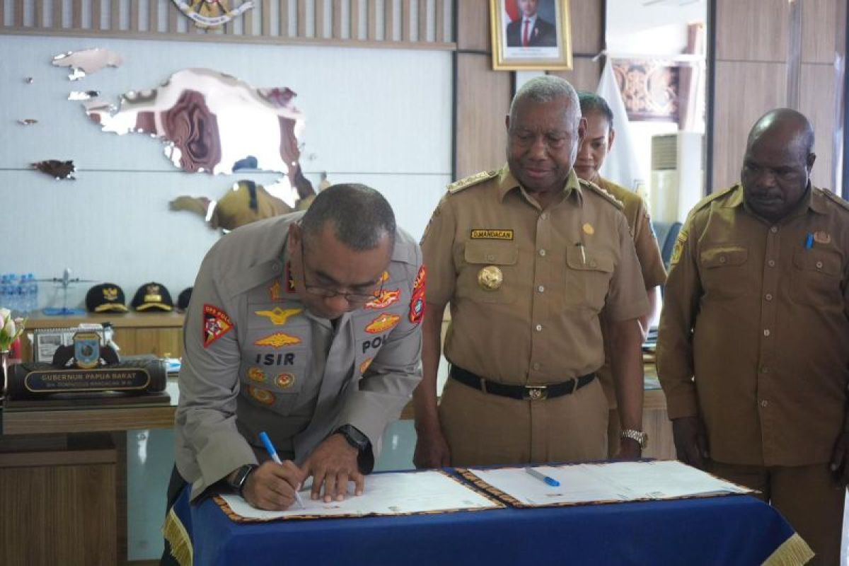Polda dan Pemprov Papua Barat kolaborasi wujudkan ketahanan pangan