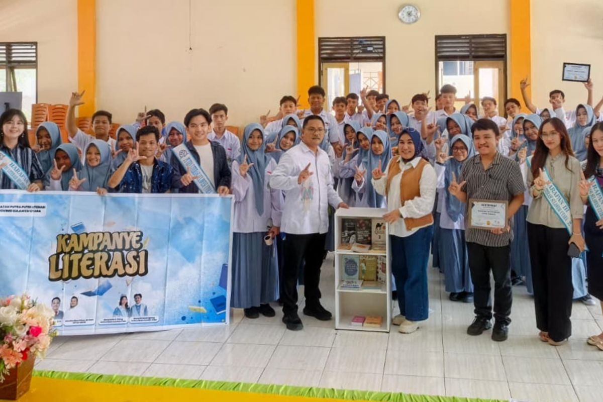 Ikatan Putra Putri Literasi Sulut kampanye ke siswa madrasah