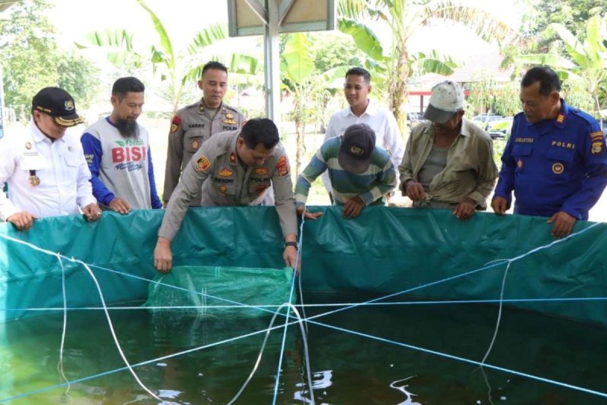 Polres Pesawaran dan Dinas Perikanan perkuat ketahanan pangan daerah