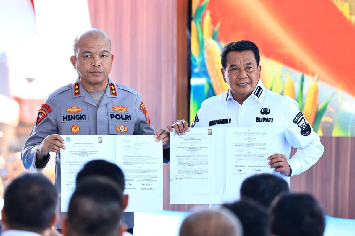 Polda Banten salurkan 160 ton jagung hasil panen ke Bulog