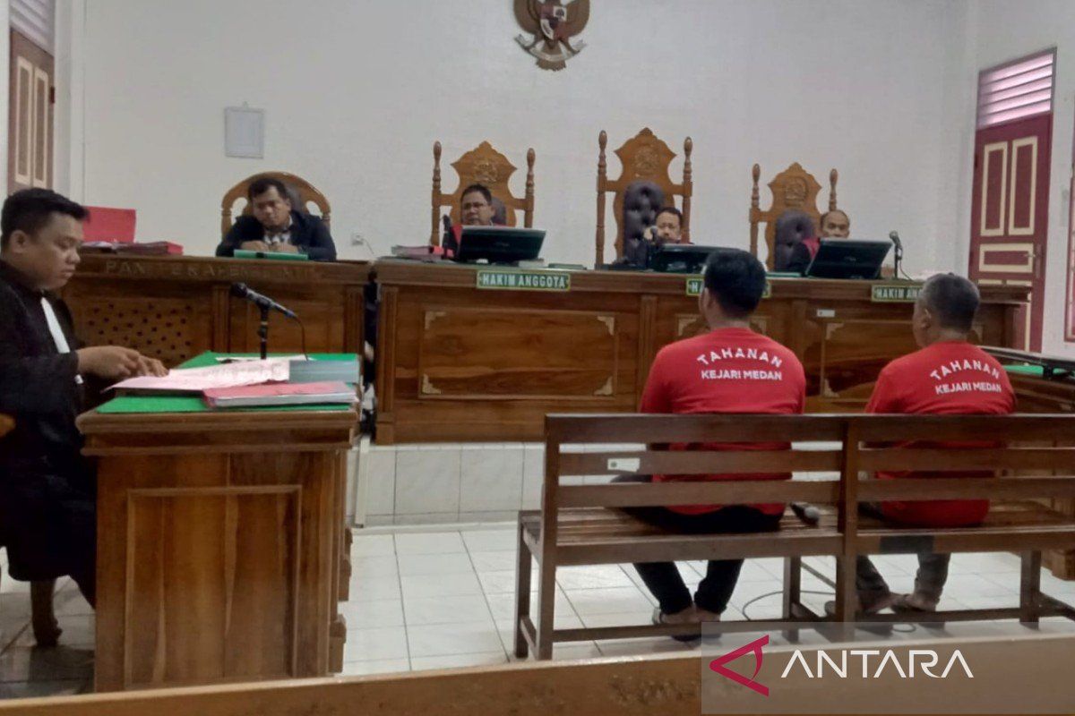 JPU Kejari Medan tuntut mati dua terdakwa kurir sabu-sabu 10,9 kilogram