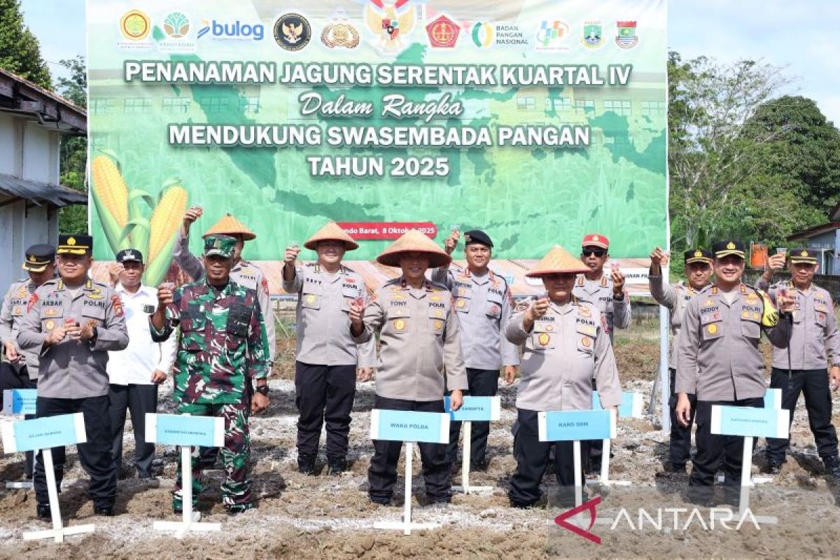 Polda Babel tanam jagung serentak kuartal IV, dukung swasembada pangan nasional