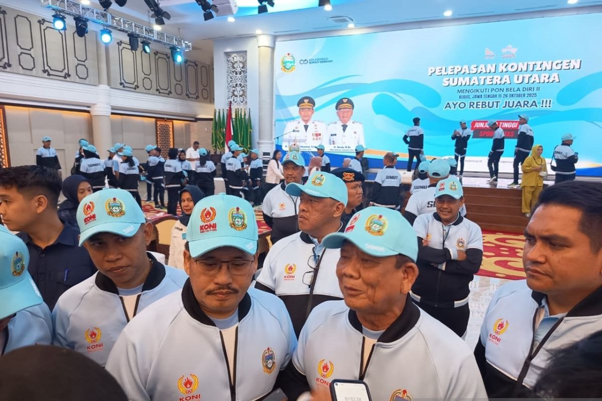 Gubernur lepas atlet Sumut  yang berlaga di PON Beladiri di Kudus