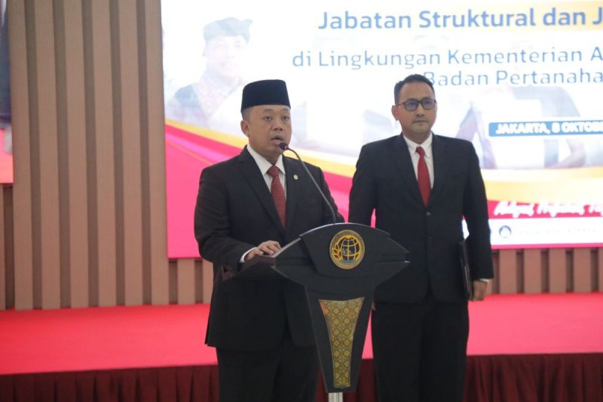 804 pejabat dilantik serentak, ATR/BPNtegaskan komitmen penguatan SDM