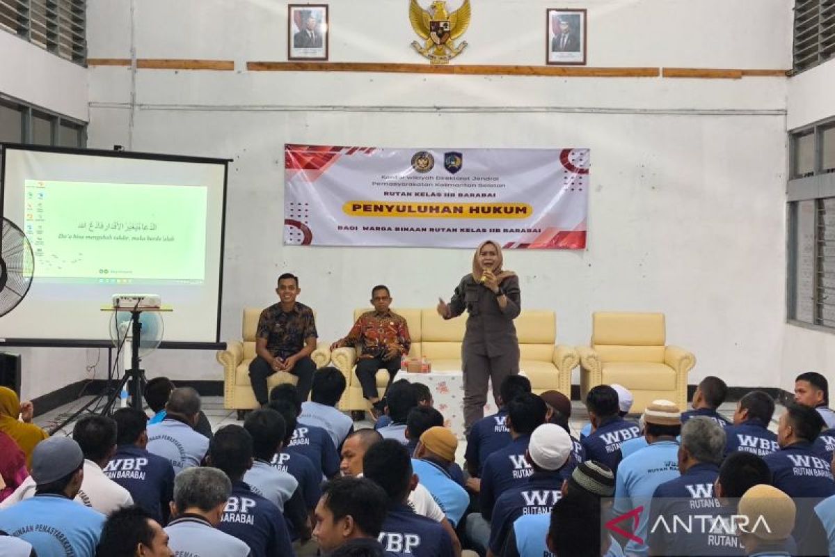 Rutan Barabai-Kejari HST beri penyuluhan hukum Restorative Justice kepada warga binaan