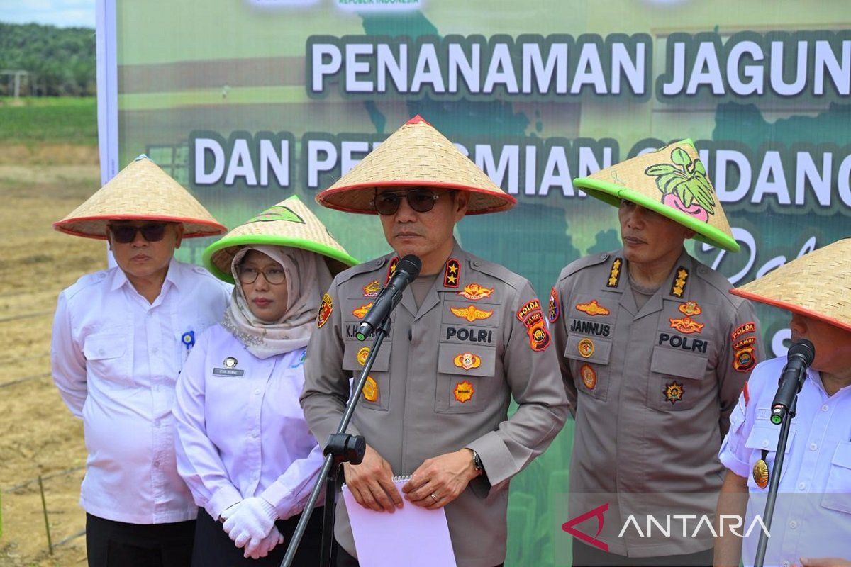 Kapolda Jambi tanam jagung serentak kuartal IV di lahan PT BBB