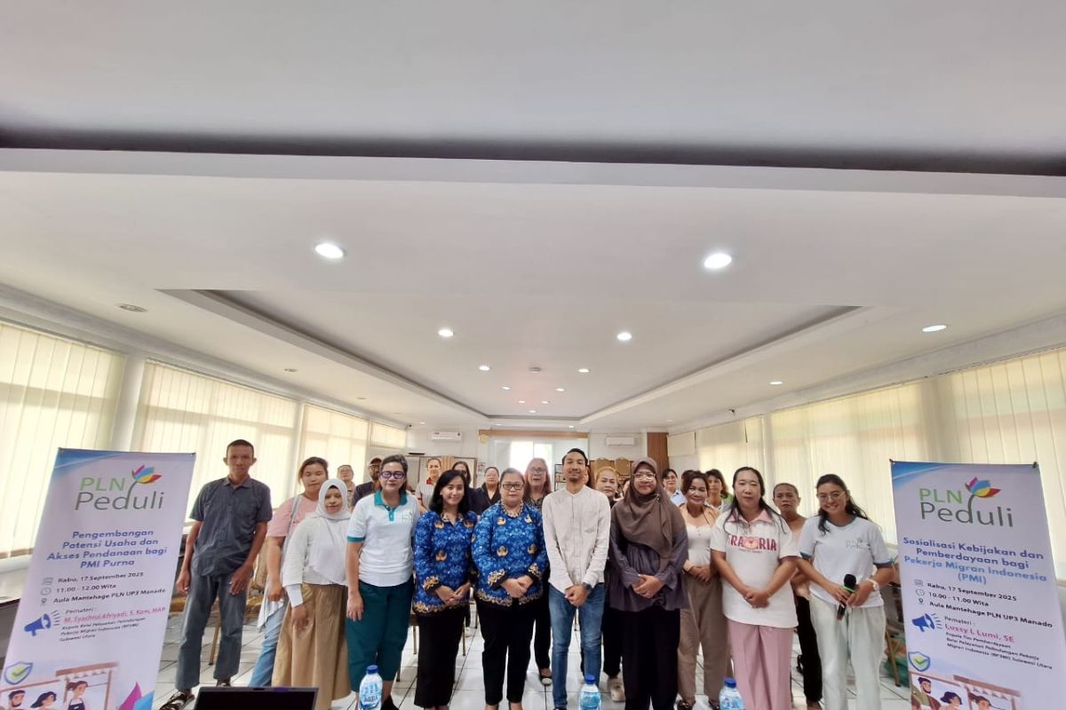 PLN UP3 Manado sosialisasi kebijakan potensi usaha bagi PMI purna