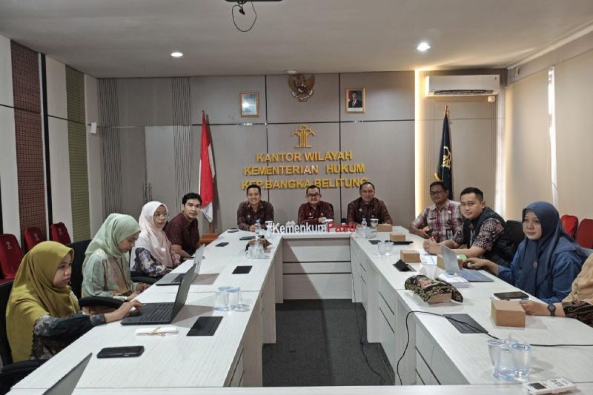 Kanwil Kemenkum Babel lakukan harmonisasi Ranperda RIPJP Teknologi