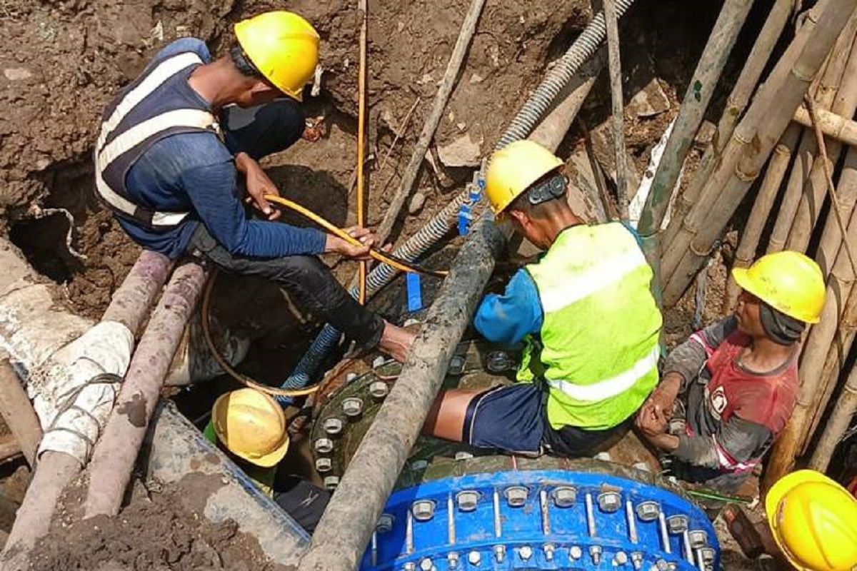 Perumda TB pastikan perbaikan kebocoran pipa air bersih selesai