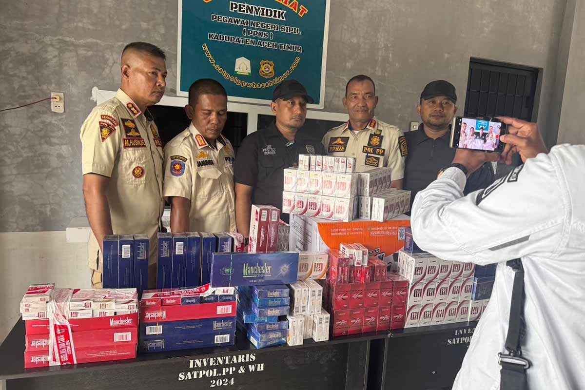 Bea Cukai Langsa sita 14.100 batang rokok ilegal di Aceh Timur