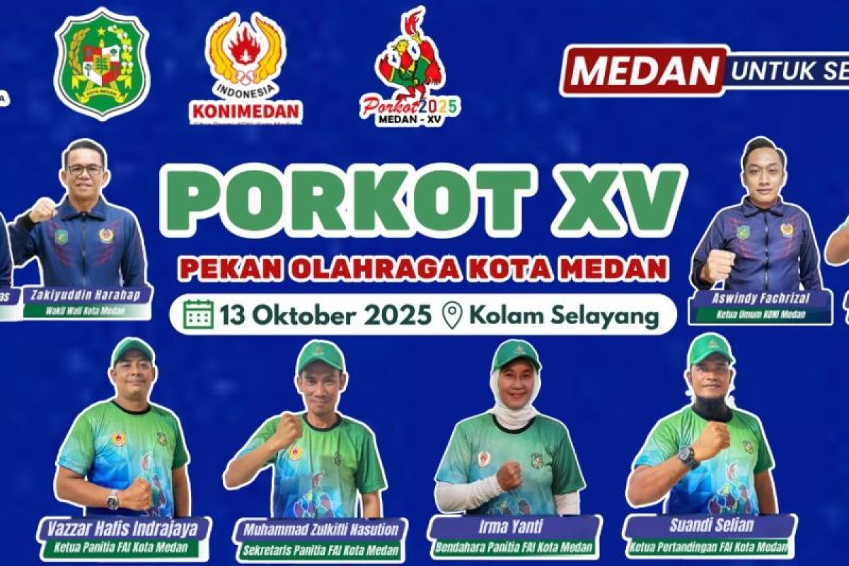 300 perenang bersaing di Porkot Medan 2025