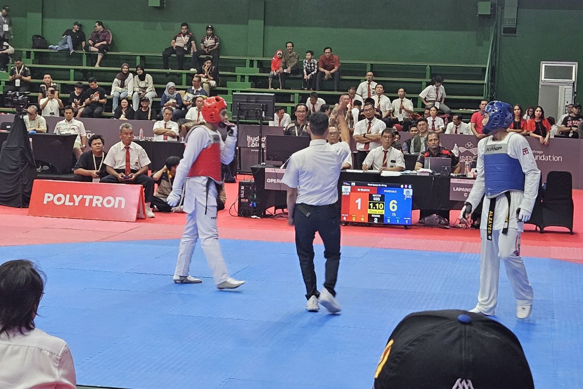 Jambi raih perak dari taekwondo hari pertama PON Bela Diri