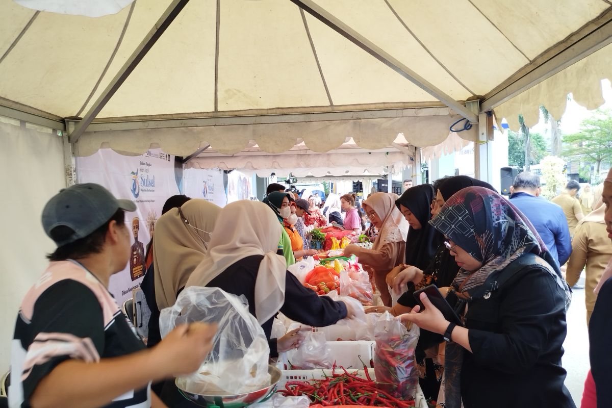 Disnakertrans gelar pasar murah serba Rp356 peringati HUT Sulsel