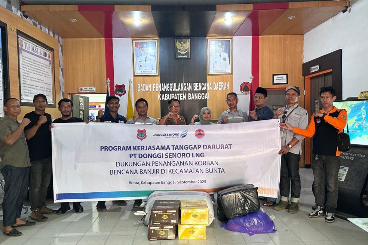 DSLNG salurkan bantuan untuk korban bencana di Poso dan Bunta