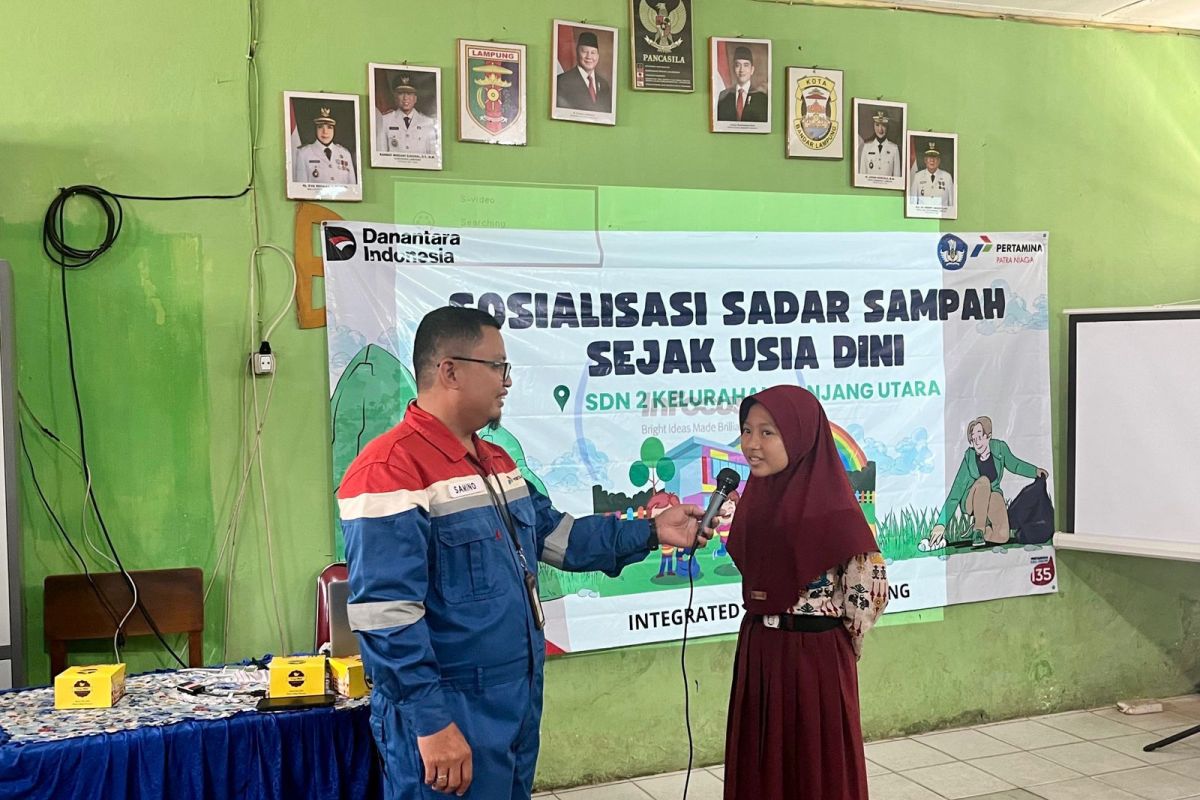 Pertamina ajak siswa SD Lampung jadi agen perubahan kebersihan
