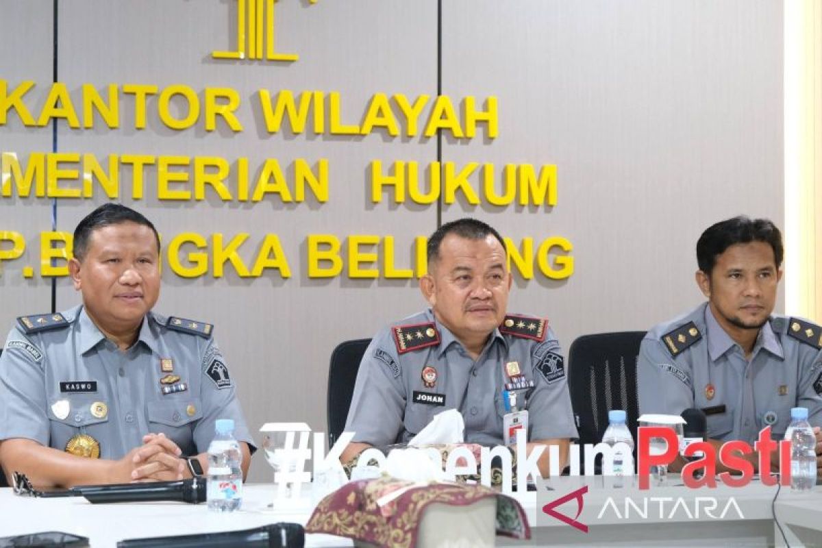 Kanwil Kemenkum Babel ikuti peresmian posbankum dan pembukaan pelatihan paralegal secara virtual