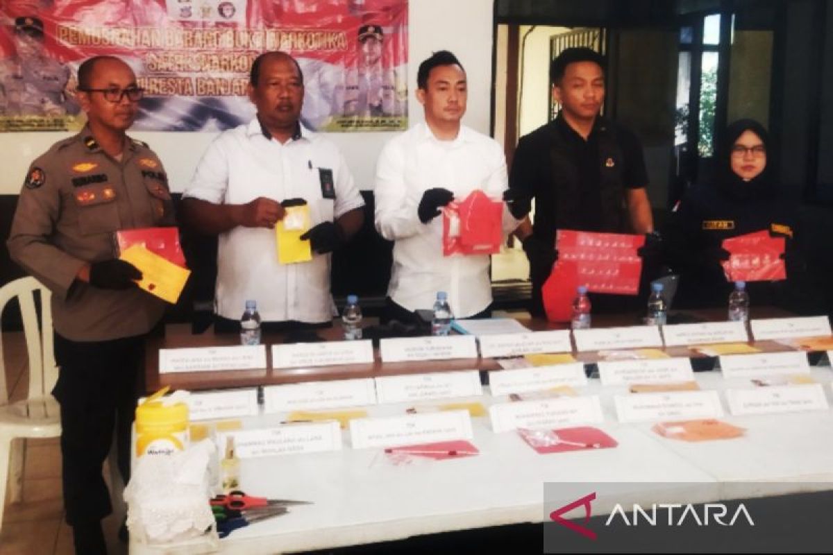 Puluhan tersangka Target Operasi narkoba dibekuk di Banjarmasin