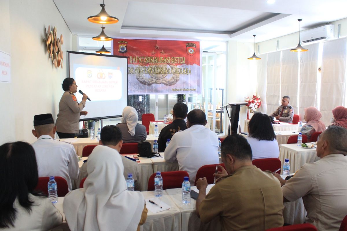 Ditpamobvit Polda Maluku sosialisasi sistem manajemen pengamanan lembaga negara