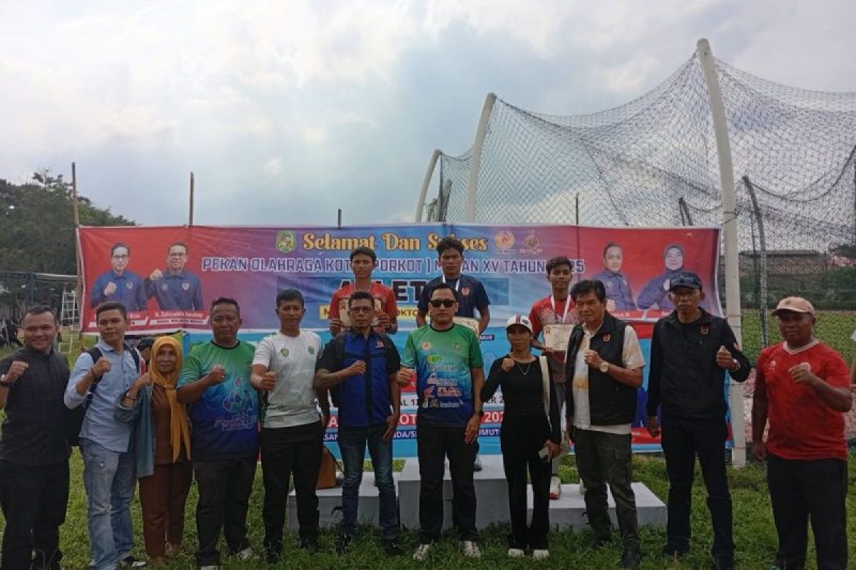 Medan Barat mendominasi Atletik Porkot Medan 2025