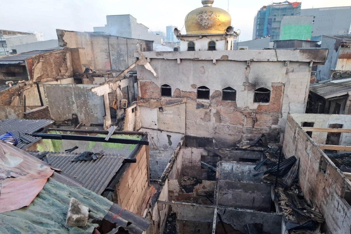 Lima orang terluka akibat kebakaran di Penjaringan