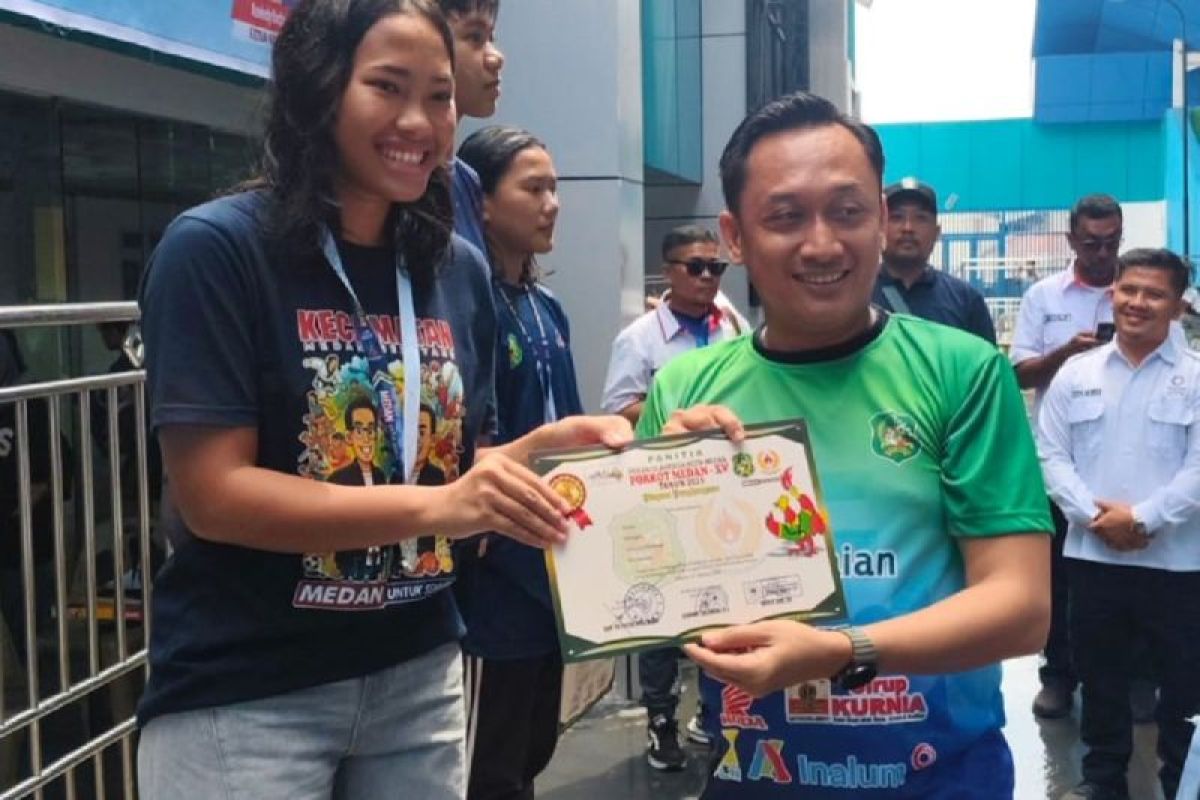 Selayang dominan di renang Porkot Medan 2025