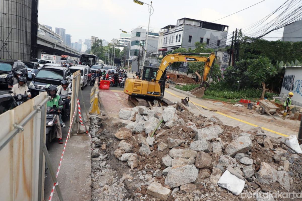 Bina Marga DKI bangun "speed table" di Fatmawati Raya