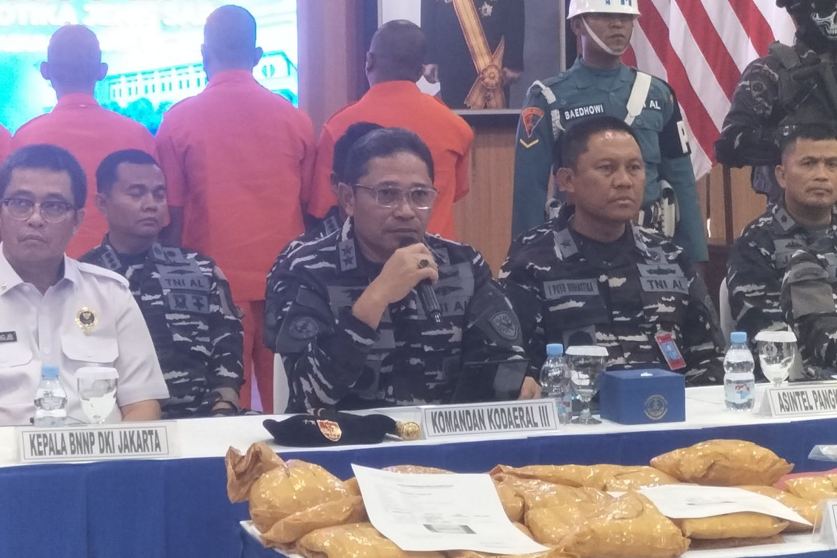 TNI AL gagalkan penyelundupan 10 kilogram sabu di Tanjung Priok
