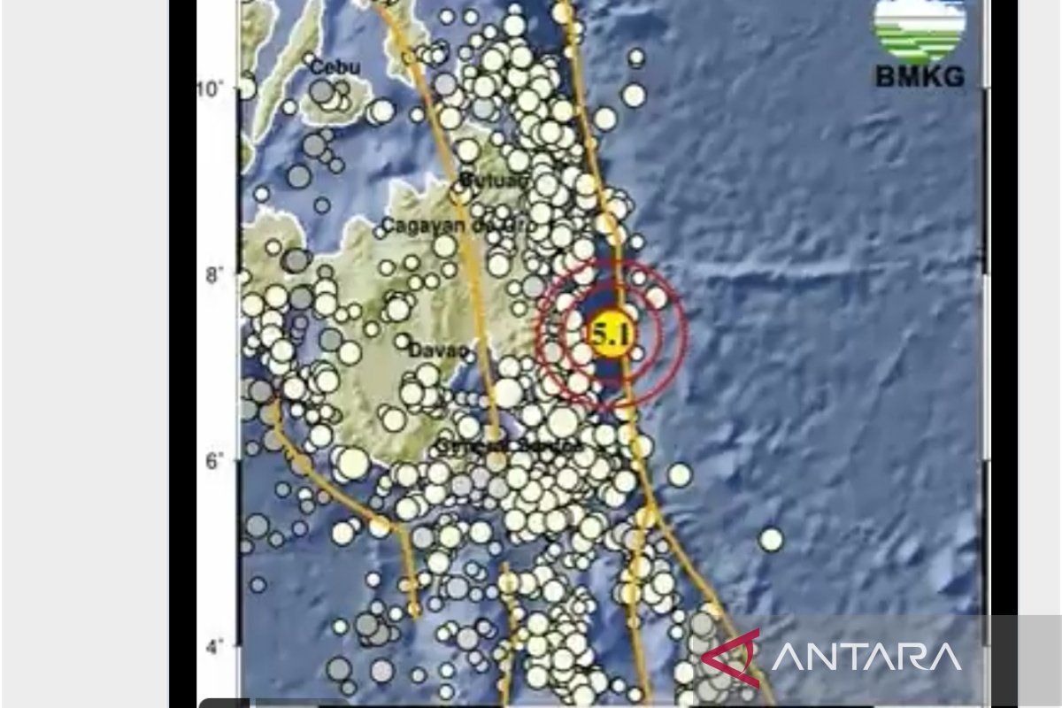 Gempa magnitudo 5,1 guncang Kepulauan Talaud-Sulut