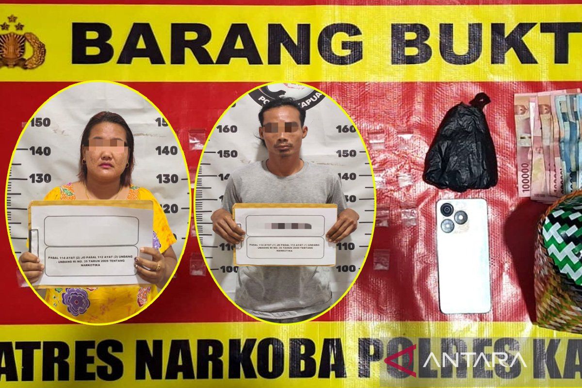 Polisi tangkap dua pengedar sabu di Kapuas, salah satunya seorang IRT