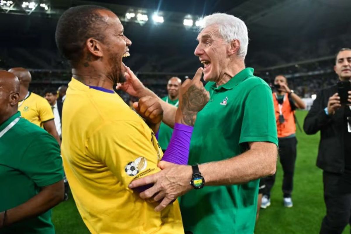 Afsel lolos ke Piala Dunia, Pelatih Broos: Rasanya luar biasa