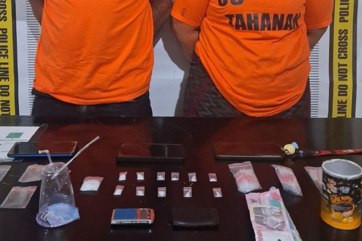 Pasangan kekasih diringkus saat edarkan sabu di Cingkes Simalungun