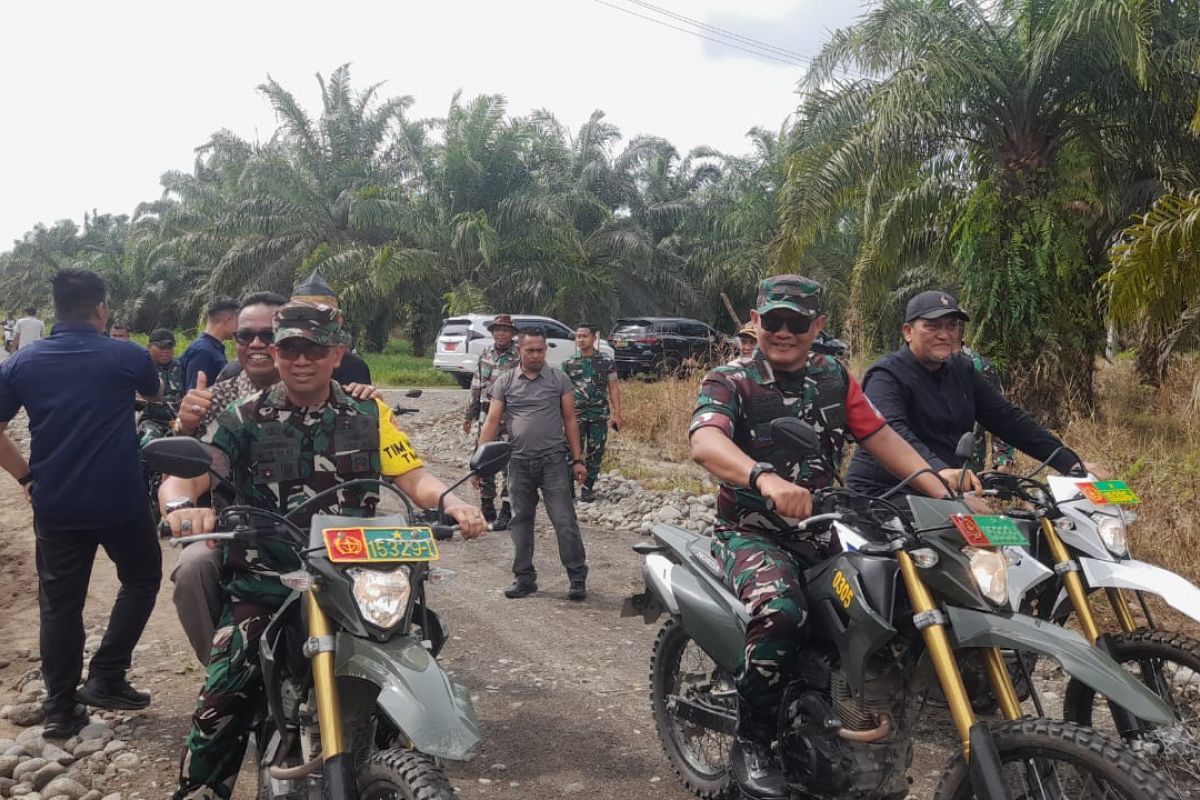 Tim Wasev Mabes TNI tinjau TMMD di Katiagan Kinali Pasaman Barat