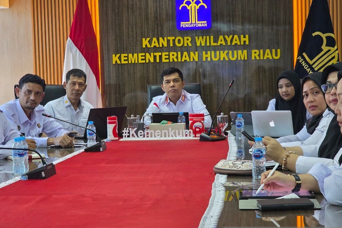 Kemenkum Riau Ikuti Rapat Anev Kinerja Triwulan III 2025