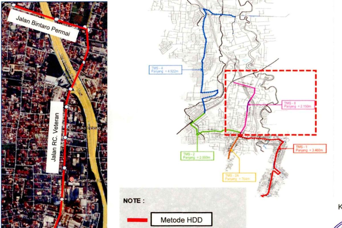 Lebar lajur jalan Bintaro Permai dikurangi imbas proyek SPAM Pesanggrahan