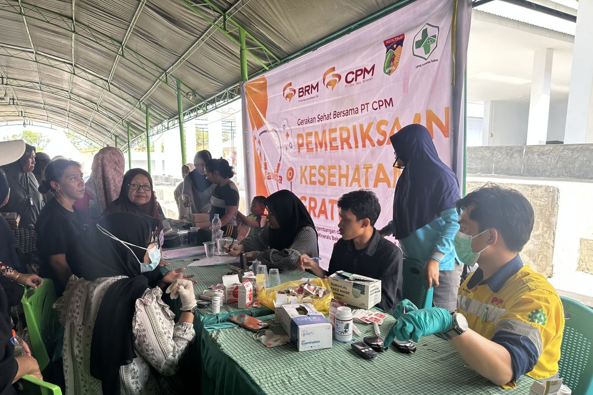 PT CPM lakukan pemeriksaan kesehatan gratis di wilayah lingkar tambang