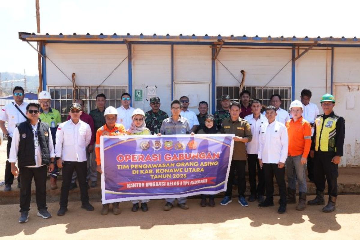 Imigrasi operasi gabungan sidak izin TKA di perusahaan tambang Konut